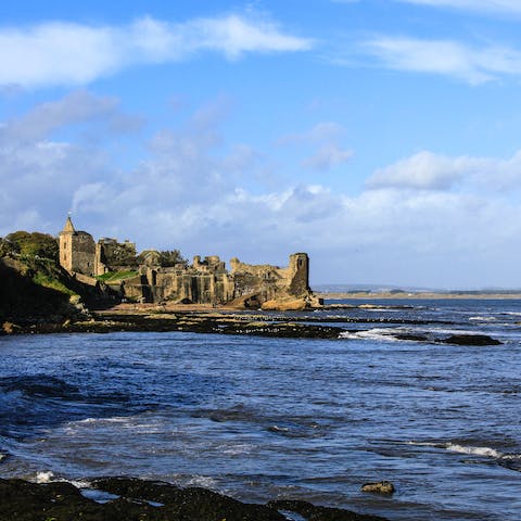 Drive twenty minutes to medieval St Andrews