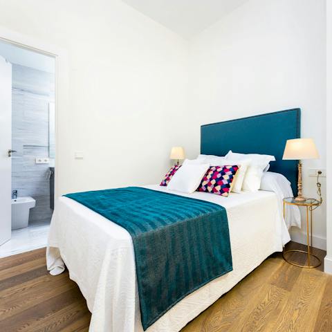 Sleep soundly in comfortable bedrooms