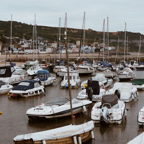 Explore Lyme Regis, including Church Cliff Beach, a short walk away
