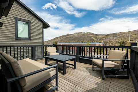 Sit out on the deck with a mug of hot chocolate, admiring the views