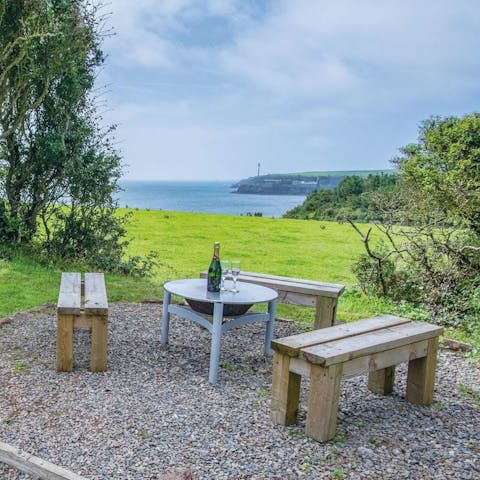 Enjoy special views from the outdoor seating area
