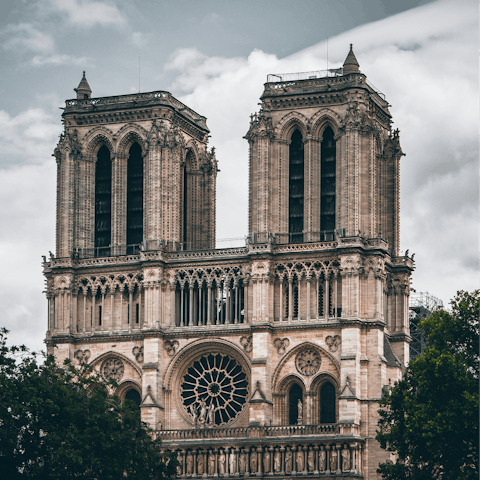 Begin your Parisian adventure with a walk to Notre-Dame