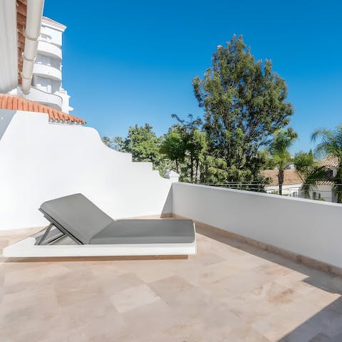 Wake up and step out onto the balcony for a morning yoga session
