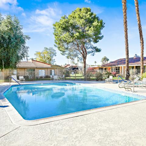 Cool off with a dip in one of the twenty one residents' swimming pool