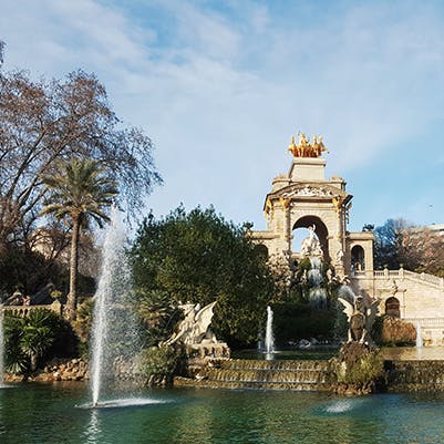 Enjoy a sunshine-filled stroll through nearby Ciutadella Park