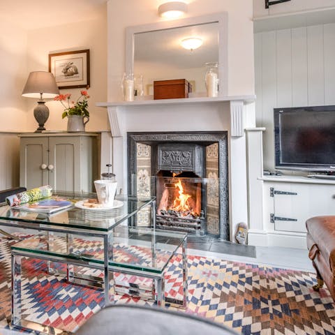 Spend chilly evenings stretched out in front of the fire
