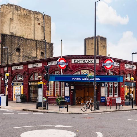 Stroll one minute to the Maida Vale tube stop, then explore the city with ease