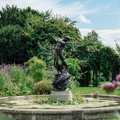 Visit the lush greenery of Regent's Park, just over a twenty-minute walk from home
