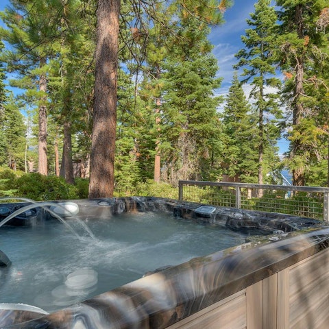 Enjoy a soak in the hot tub