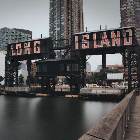 Spend an afternoon exploring Gantry Plaza State Park