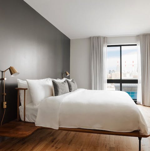 Wake up in the comfortable bed feeling rested and ready for another day of sightseeing