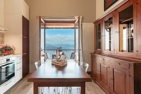 Serve up some authentic Italian delights at the dining area with a view