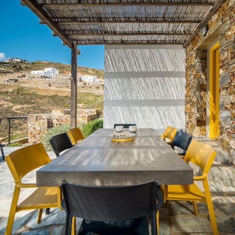 Enjoy delicious alfresco feasts on the terrace