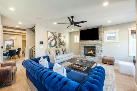 Gather around the fire to share stories of your day