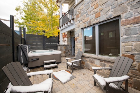 Unwind in the hot tub after a day on the mountain
