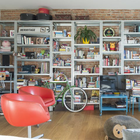 Make yourself at home in the colourful living room