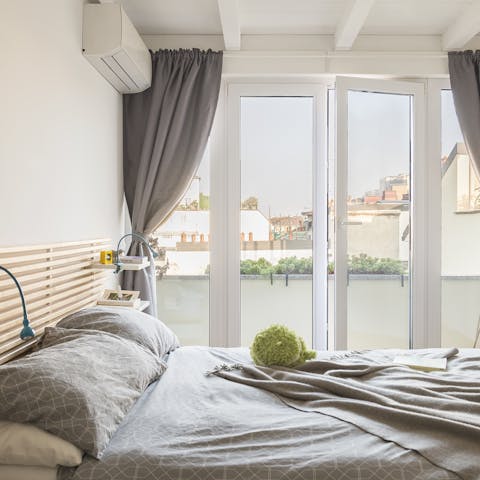 Wake up and step straight onto the balcony