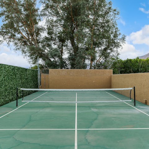 Meet your family and friends on the court for a round of paddle ball