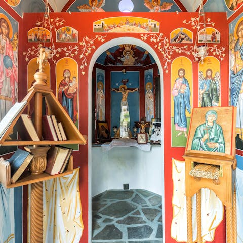 Enjoy a quiet moment in the on-site chapel