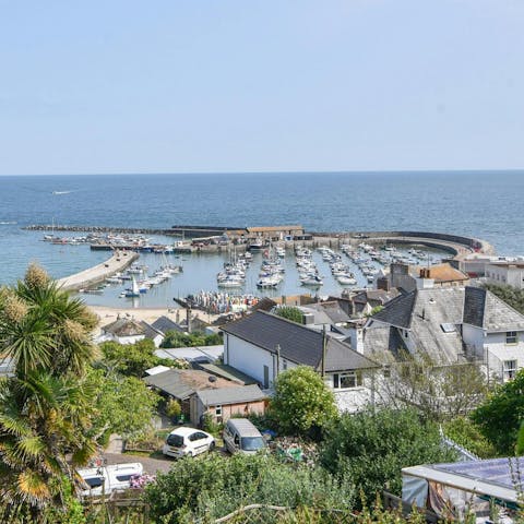 Wander to the beach and iconic Cobb Harbour in minutes