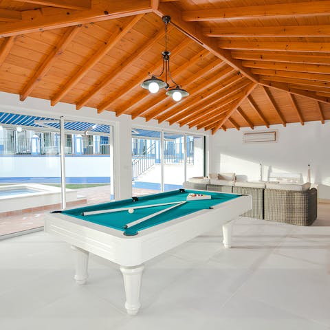 Enjoy light hearted family fun in the games room