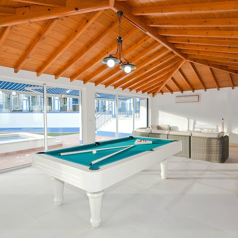 Enjoy light hearted family fun in the games room