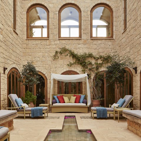Treat yourself to a pamper day at the resort's on-site spa