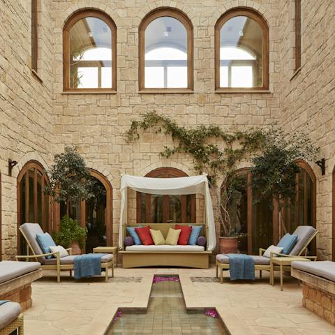 Treat yourself to a pamper day at the resort's on-site spa