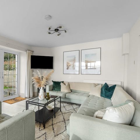 Stretch out on the plump sofas with a glass of pet nat