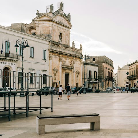 Discover historic Puglian towns like nearby Manduria