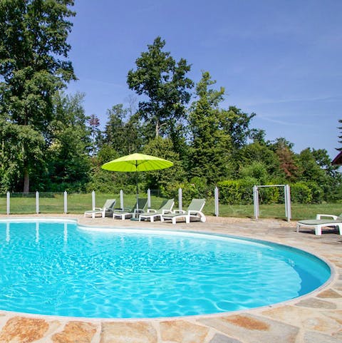 Cool down with a dip in the pool