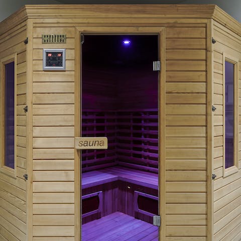 Unwind in the sauna