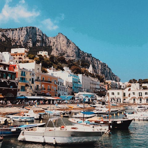 Explore the magical island of Capri, including the nearby town of Anacapri