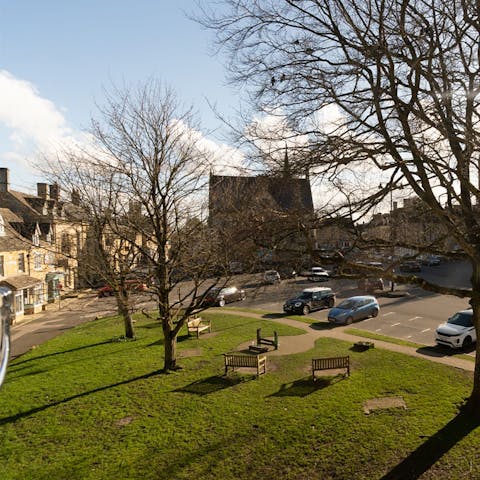 Head to the village green for an amble or run about, just seconds from your door