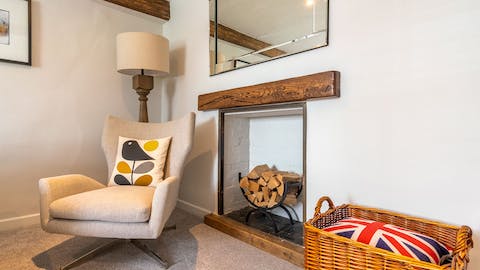 Snuggle up in the storybook armchair