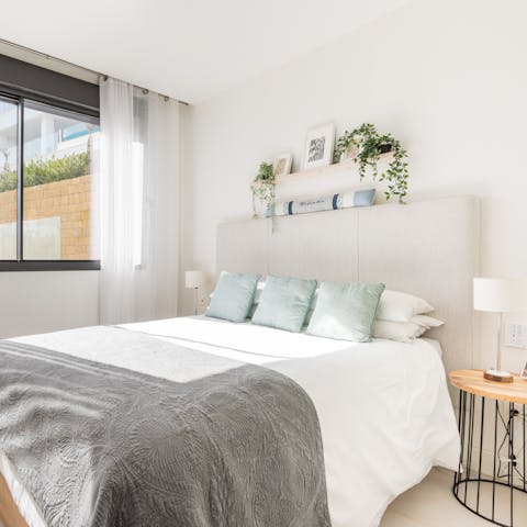 Wake up well-rested in one of the comfy bedrooms