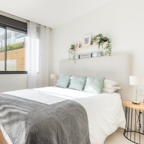 Wake up well-rested in one of the comfy bedrooms