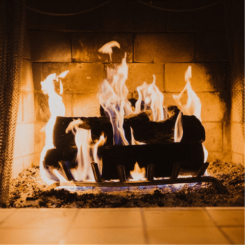 Snuggle up by the open fire on wintery evenings