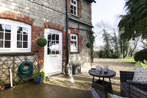 Sip your coffee in the morning sun on the patio