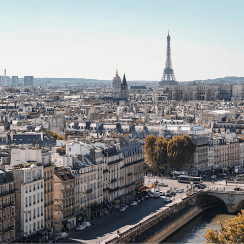 Explore Paris, including the nearby Palais Garnier and the Louvre Museum