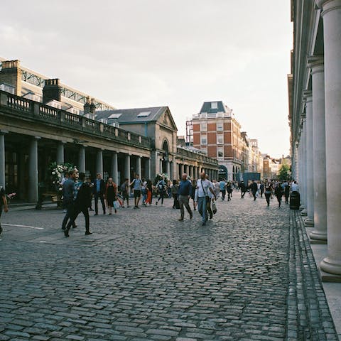 Sample Covent Garden's critically acclaimed international food scene, six minutes from your door