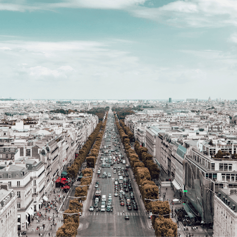 Connect with the glamorous heart of Paris from the Champs-Élysées