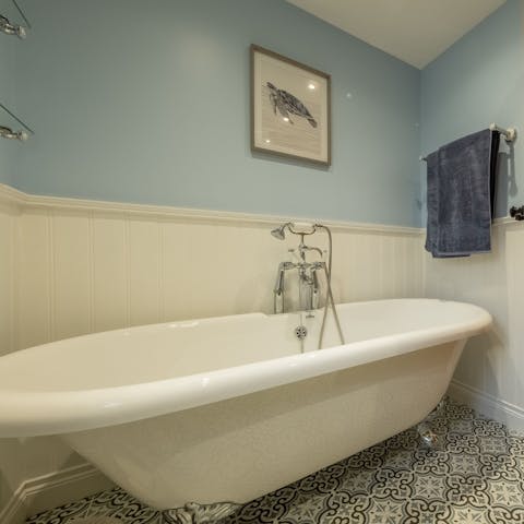 Relax and unwind with a luxurious bubble bath