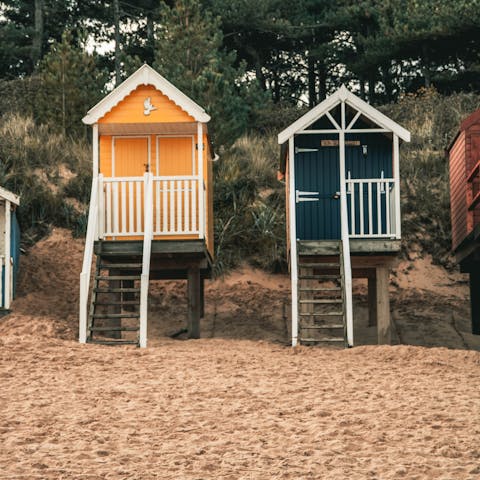 Take the forty-minute ramble to Wells-next-the-Sea Beach – ask your host about renting their hut for the day