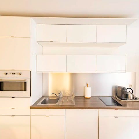 Cook some steak frites in the modern kitchen
