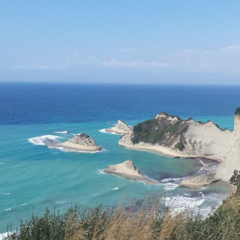 Discover the natural beauty of Corfu, from rugged mountains to pristine beaches