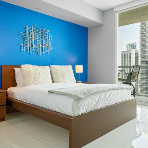 Snooze in the comfy bed after an evening enjoying the local vibrant nightlife