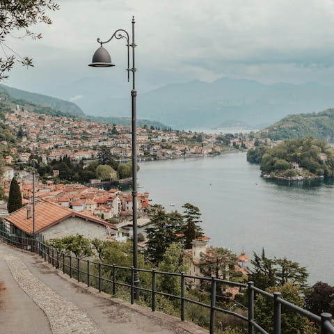 Stay in scenic Sala Comacina on the shores of Lake Como