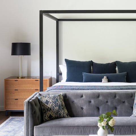 Sleep soundly in the sumptuous super king-size beds