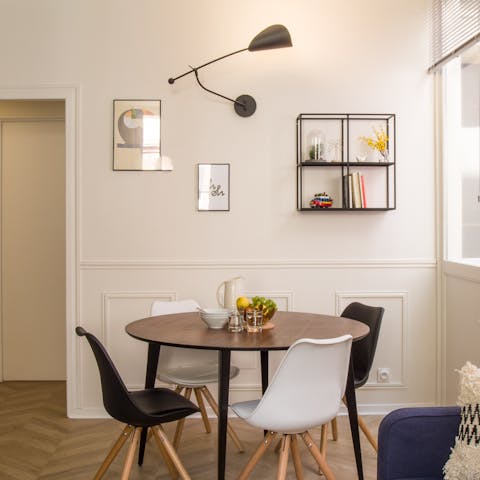 Begin each morning with fresh coffee and croissants before setting off for a day of sightseeing